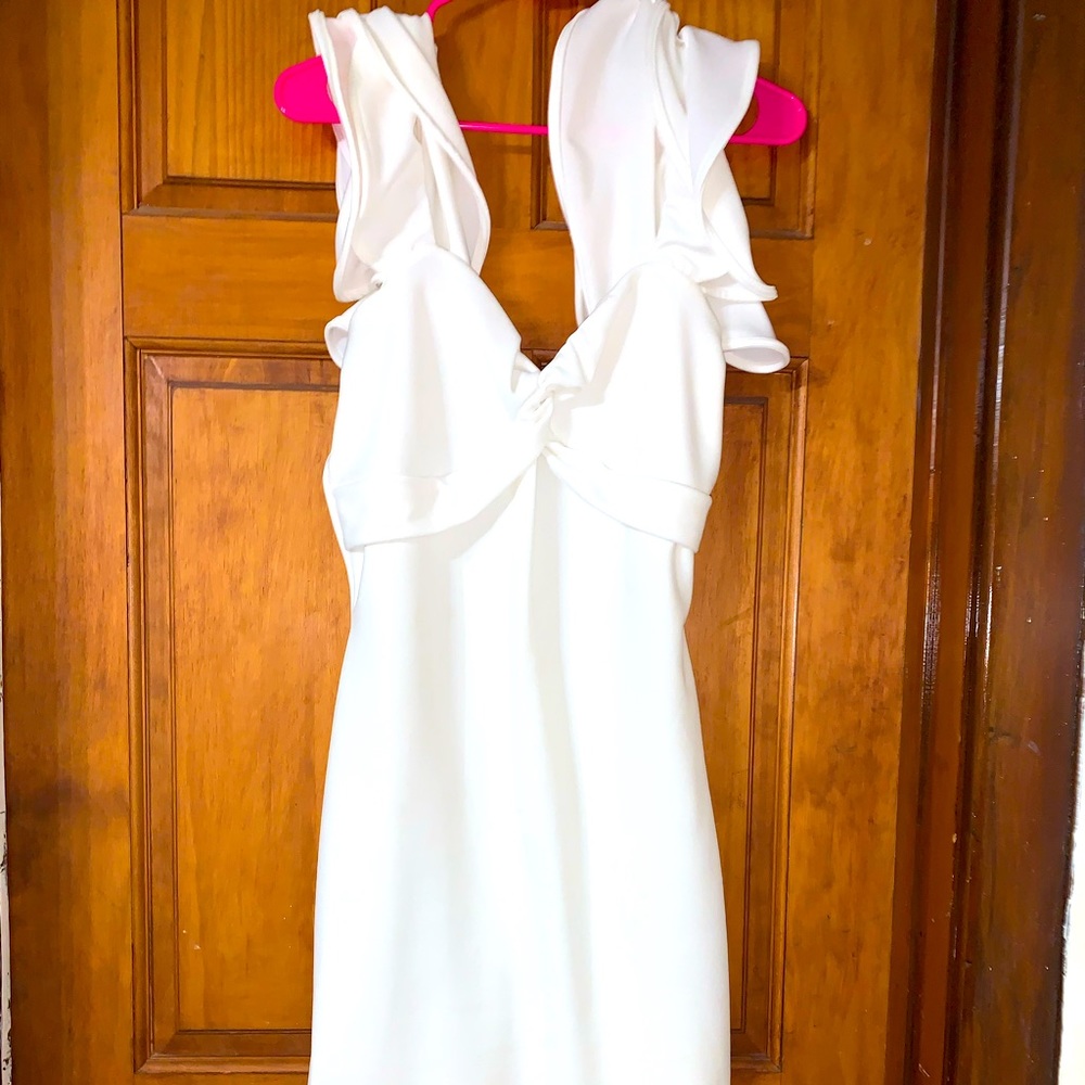 White mini dress